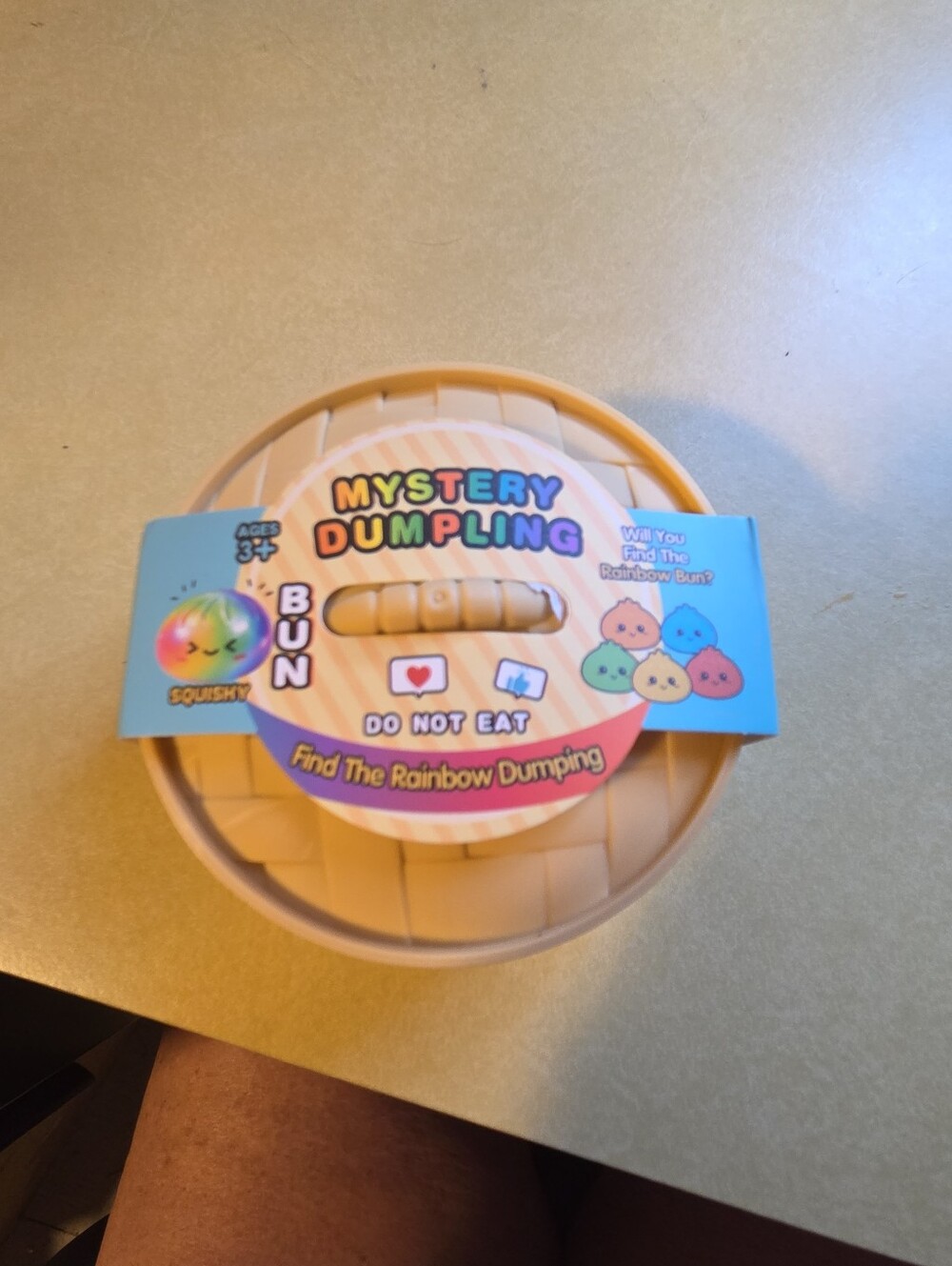Squishmallows Mystery Dumpling Bun - Peach/Tan Squishy Collectible